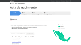 Trámite de acta de nacimiento online